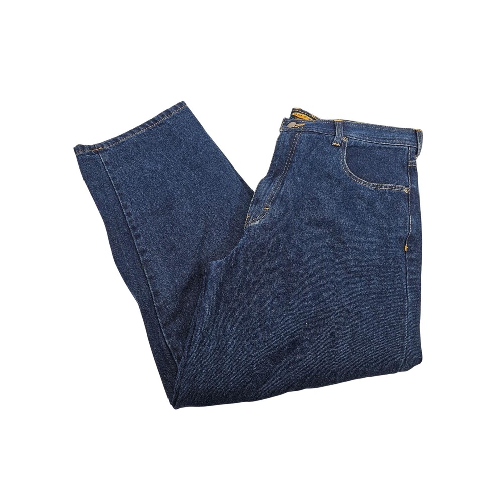 Sandy River Jeans 38x29 Flannel Lined Dark Wash Denim Workwear Classic‎ Fit NEW